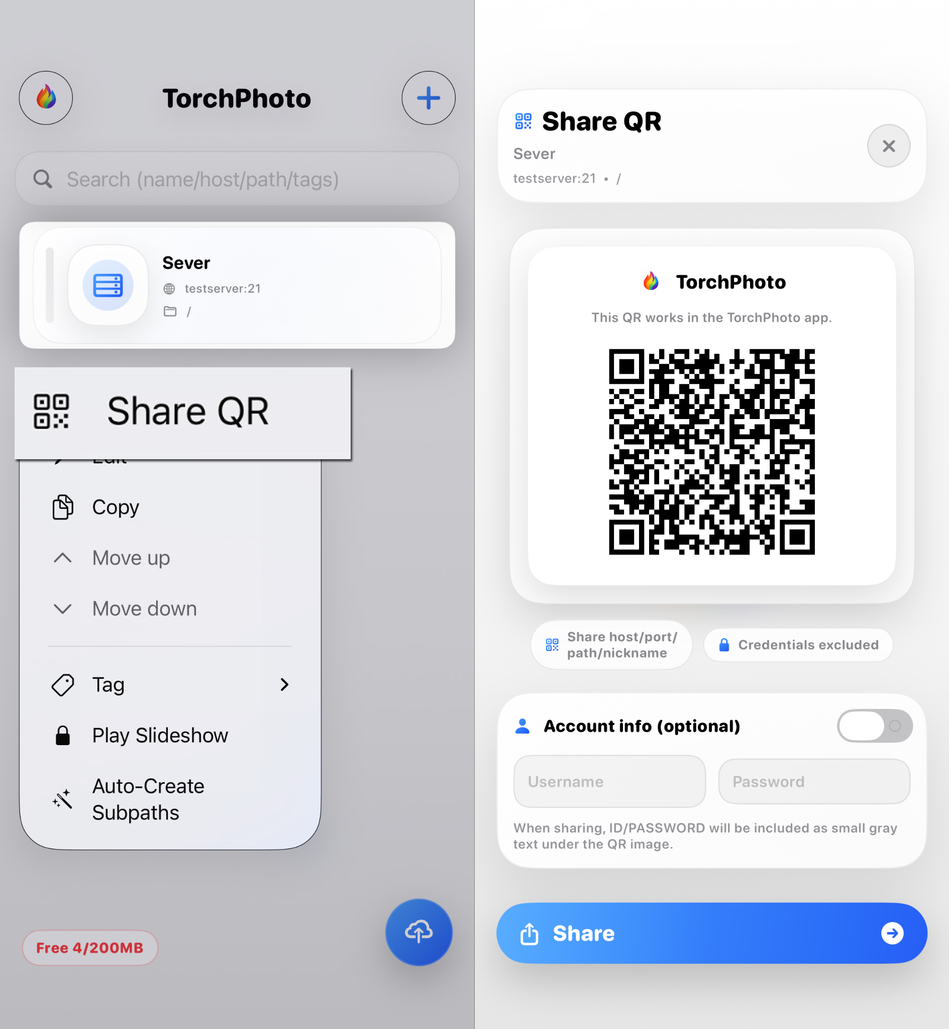 QR Code Share & Scan