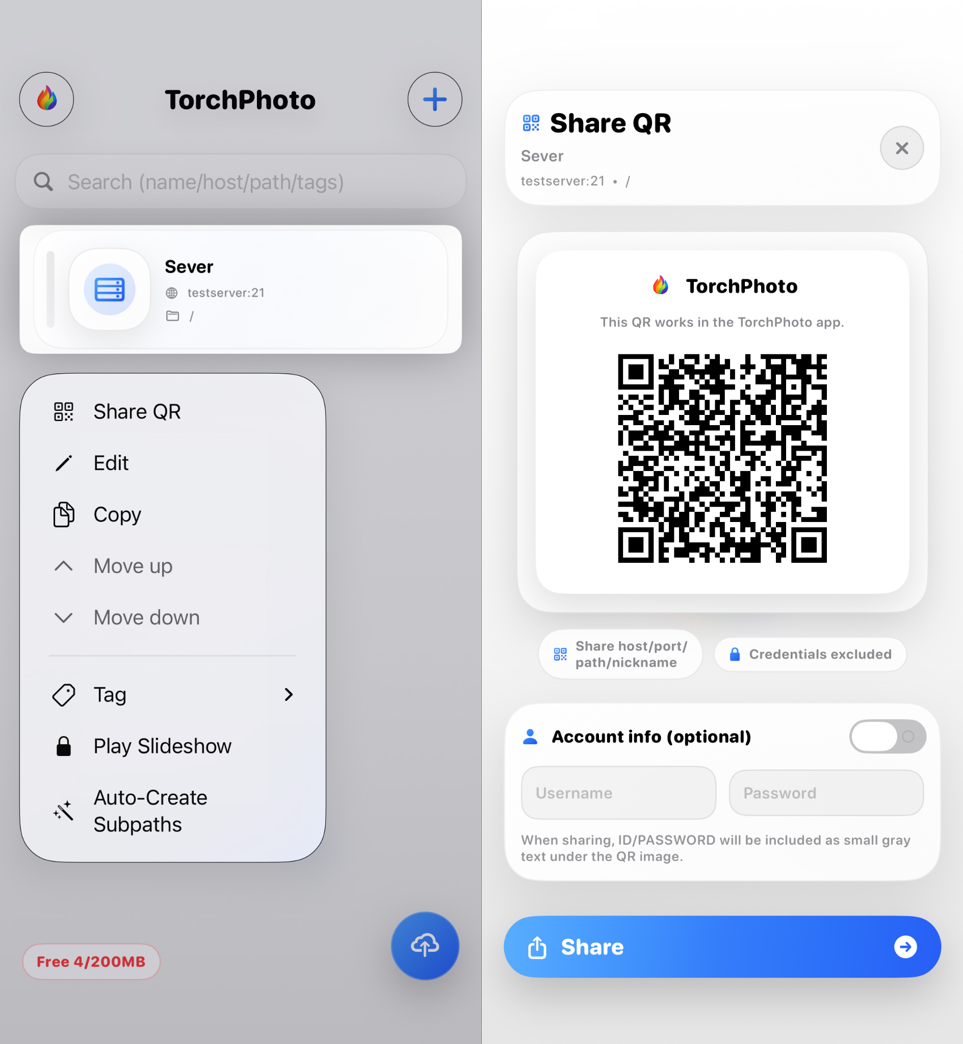 QR Code Share & Scan