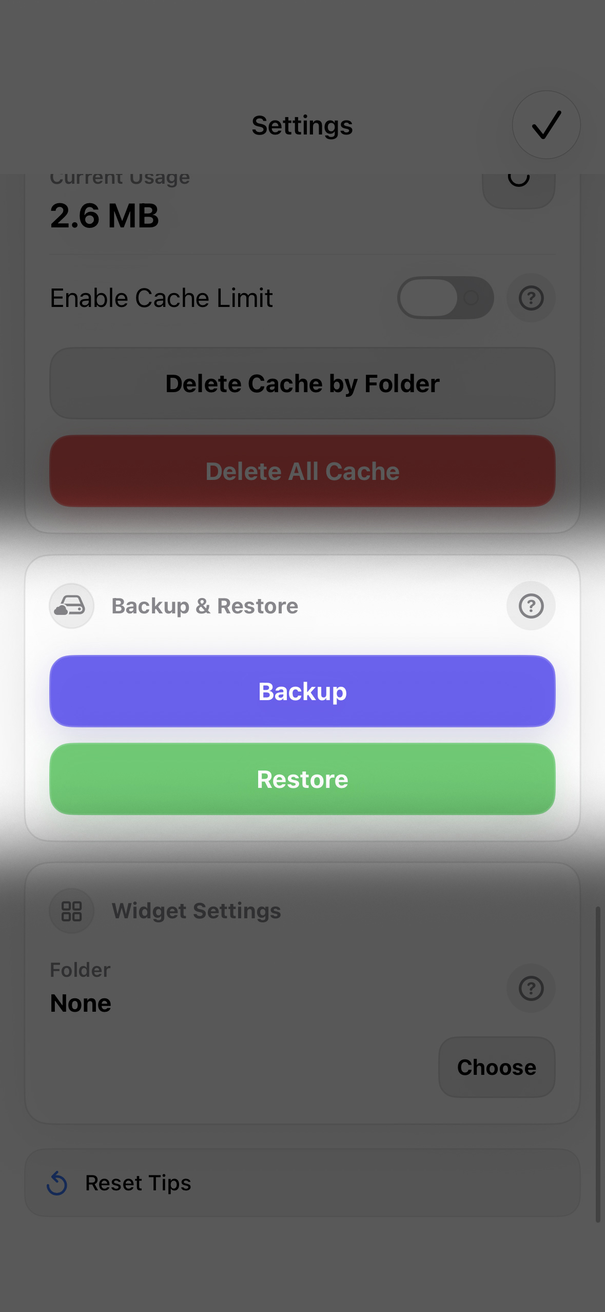 Additional PRO convenience feature screen 4