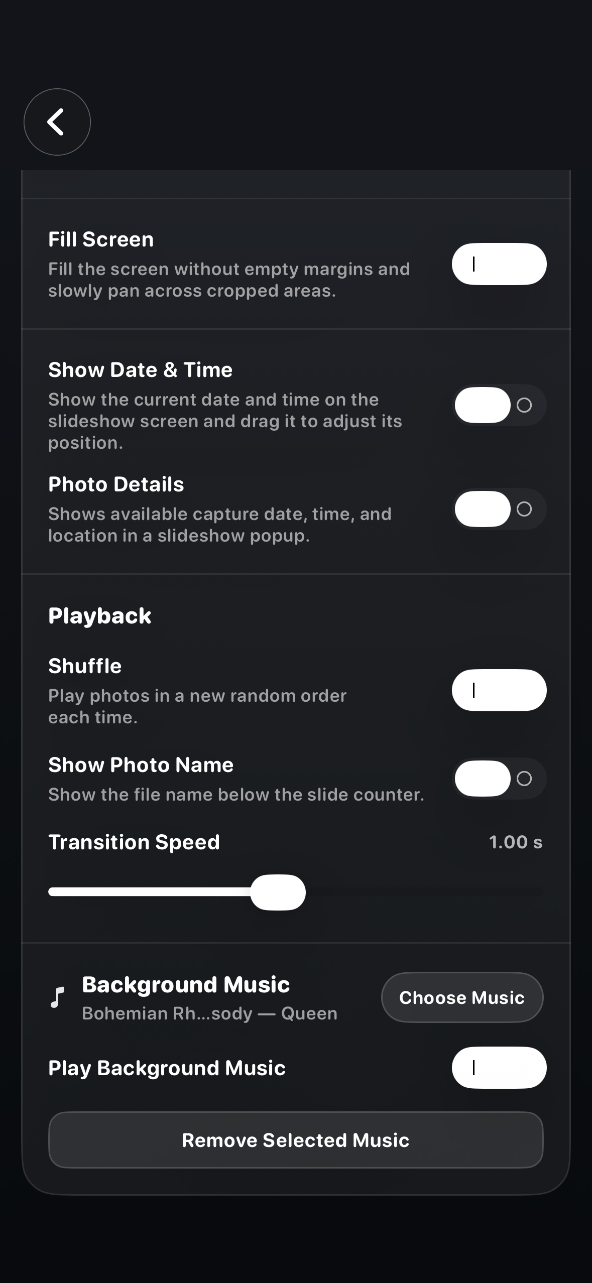 Unlimited PRO slideshow playback screen 2